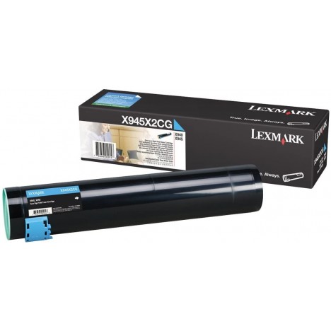 Toner Original Lexmark X940e, X945e Cyan (22K) - X945X2CG