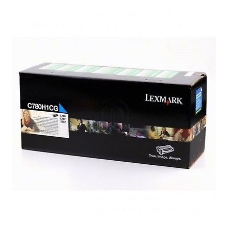 Toner Original Lexmark C780, C782 Cyan (10K) - C780H1CG