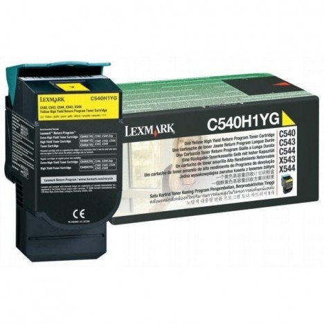 Toner Original Lexmark C54x, X54x Yellow (2K) - C540H1YG