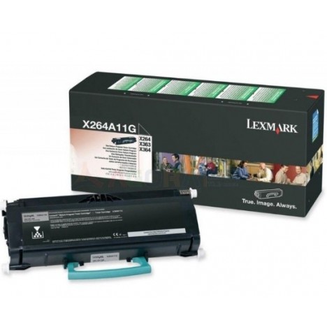 Toner Original Lexmark X264, X363, X364 Noir (3.5K) - X264A11G