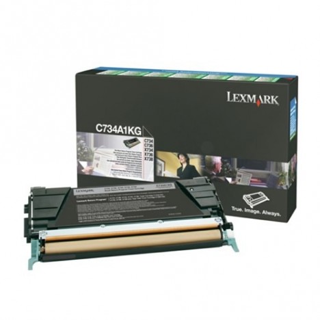 Toner Original Lexmark C734, C736, X734, X736, X738 Black (8K) - C734A1KG