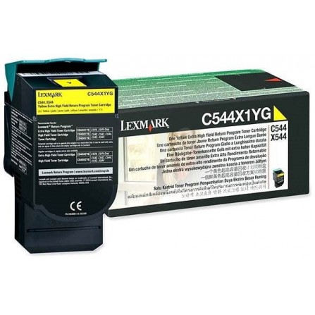 Toner Original Lexmark C544, X544 Yellow (4K) - C544X1YG