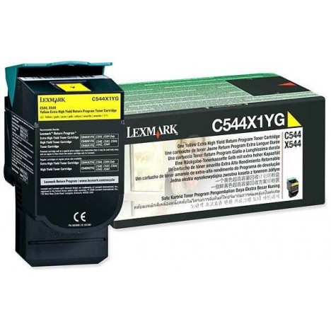 Toner Original Lexmark C544, X544 Yellow (4K) - C544X1YG