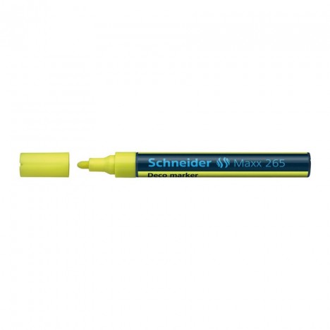 MARQUEUR SCHNEIDER DECO MAXX 265 JAUNE (2mm à 3mm)