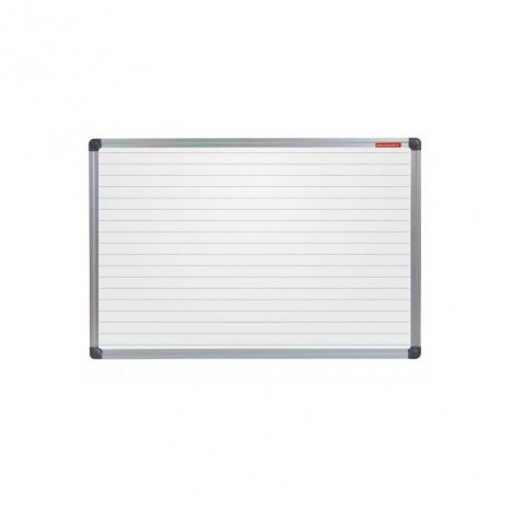 TABLEAU BLANC MAGNÉTIQUE AVEC DES LIGNES 200 X 100