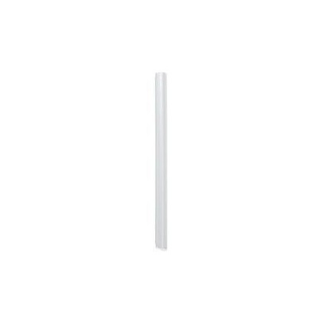 Baguette pour reliure 7 mm surface raille - Blanc (PQT 25)