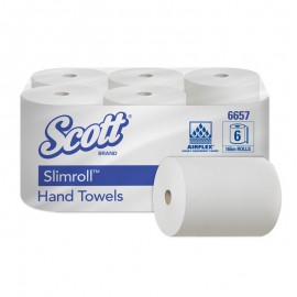 Essuie-mains Scott® Slimroll™Kimberly-Clark - Blanc (10200030316) Essuie-mains Scott® Slimroll™Kimberly-Clark - Blanc (10200030316)