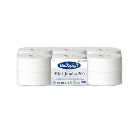 Rouleaux de papier toilette BulkySoft ® Premium Mini Jumbo 200 mt - Blanc (10090030954)