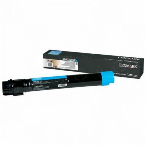 Toner Original Lexmark X95x Cyan (22K) - X950X2CG