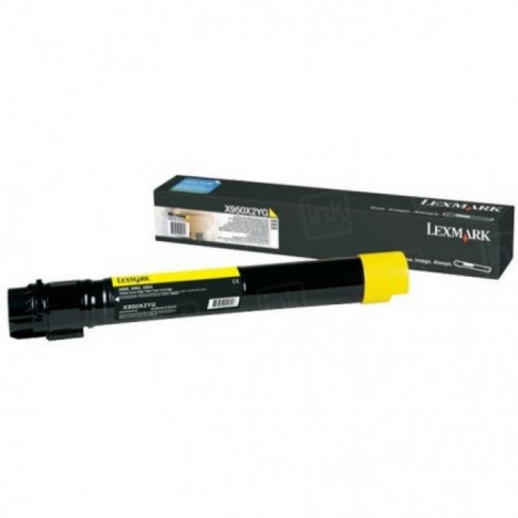 Toner Original Lexmark X95x Yellow (22K) - X950X2YG