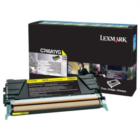 Toner Original Lexmark C746, C748 Yellow (7K) - C746A1YG