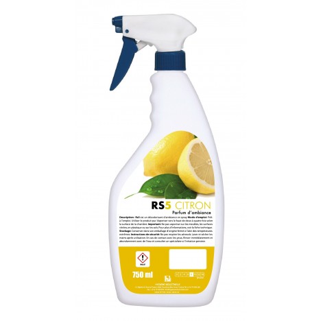 Désodorisant d'ambiance Hygiène Industrielle Rs5 CITRON - (10010020120)