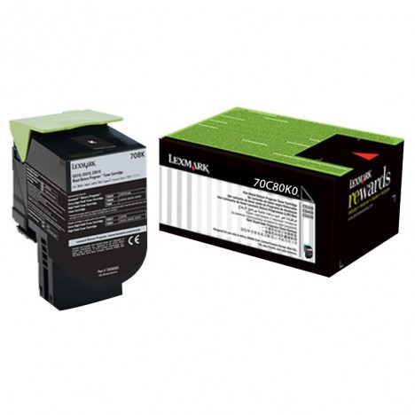 Toner Original Lexmark Black CS310,410,510 (1K) - 70C80K0