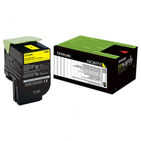 Toner Original Lexmark Yellow CS310,410,510 (1K) - 70C80Y0