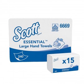 Essuie-mains papier Scott Performance Kimberly-Clark - Blanc (10200030320)