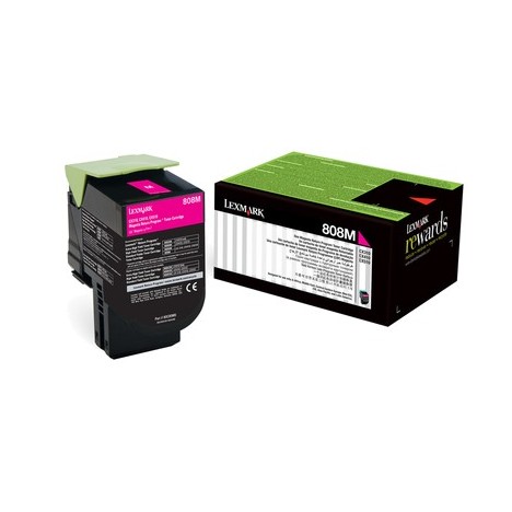 Toner Original Lexmark 808M Magenta CX310,410,510 (1K) - 80C80M0