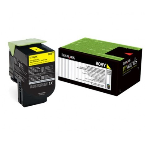 Toner Original Lexmark 808Y Yellow CX310,410,510 (1K)