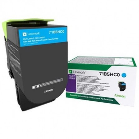 Toner Original Lexmark CX417,CS417,517 Cyan (3.5K) - 71B5HC0