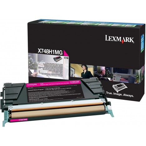 Toner Original Lexmark X748 (10 000 Pages) - Magenta (X748H1MG)