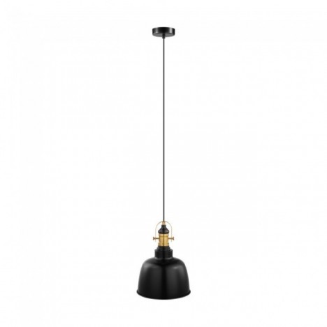SUSPENSION EGLO GILWELL NOIR/BRONZE 1 LAMPE