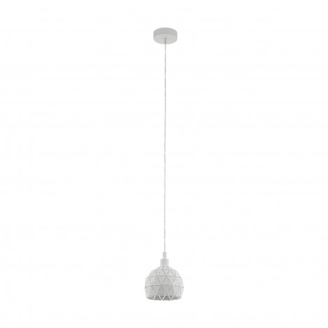 SUSPENSION E14 white 'ROCCAFORTE' SUSPENSION E14 white 'ROCCAFORTE'