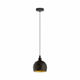SUSPENSION E14 black/gold 'ROCCAFORTE' SUSPENSION E14 black/gold 'ROCCAFORTE'