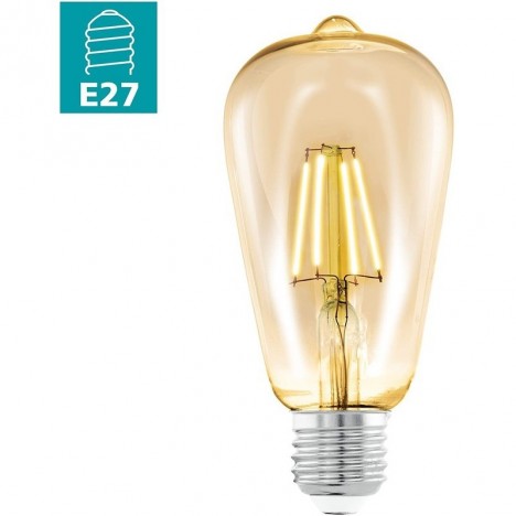 AMPOULE LED E27 ST64 4W WARM WHITE EGLO