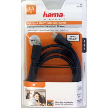 Câble HAMA HDMI haute vitesse noir 1,5 m 2