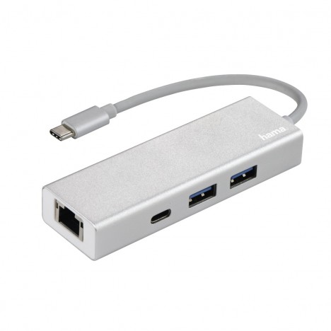 Hub Hama Type-C USB 3.1 , 2 USB-A, USB-C, LAN Hub Hama Type-C USB 3.1 , 2 USB-A, USB-C, LAN