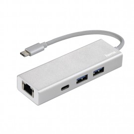 Hub Hama Type-C USB 3.1 , 2 USB-A, USB-C, LAN Hub Hama Type-C USB 3.1 , 2 USB-A, USB-C, LAN