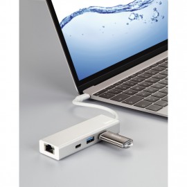 Hub Hama Type-C USB 3.1 , 2 USB-A, USB-C, LAN Hub Hama Type-C USB 3.1 , 2 USB-A, USB-C, LAN