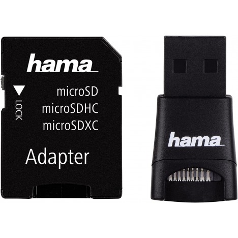 Adaptateur Hama USB 2.0 - Noir