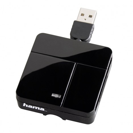 Lecteur USB 2.0 "Basique" de cartes multiples Hama - Noir Lecteur USB 2.0 "Basique" de cartes multiples Hama - Noir
