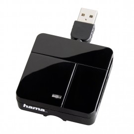Lecteur USB 2.0 "Basique" de cartes multiples Hama - Noir Lecteur USB 2.0 "Basique" de cartes multiples Hama - Noir