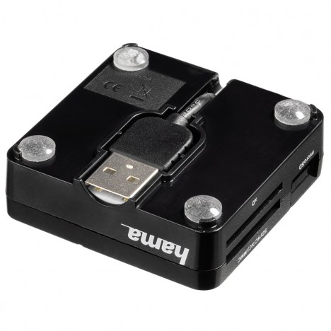 Lecteur USB 2.0 "Basique" de cartes multiples Hama - Noir Lecteur USB 2.0 "Basique" de cartes multiples Hama - Noir