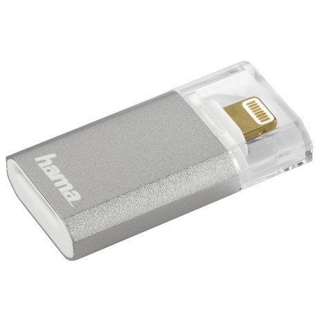 Lecteur de cartes Lightning "Save2Data mini", microSD Hama - Argent