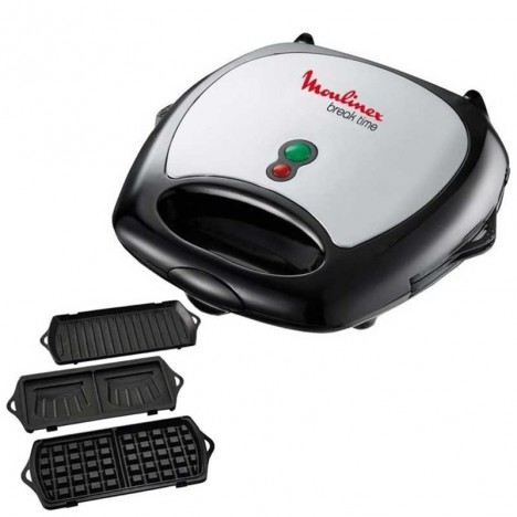 Croque Monsieur + Gauffrier 700 Watt MOULINEX - Noir (SW611812)