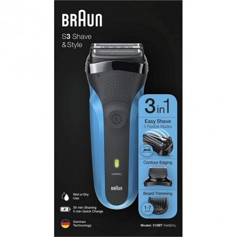 Rasoir électrique BRAUN Shave&Style Série3 - (310BT)