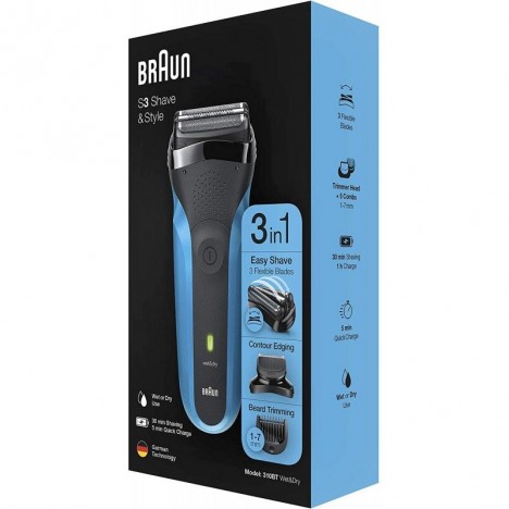 Rasoir électrique BRAUN Shave&Style Série3 - (310BT)