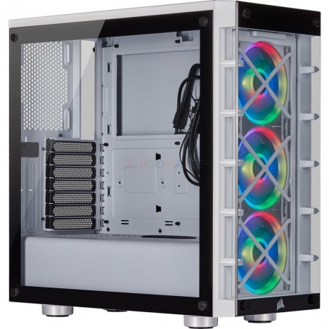 Boitier Corsair ICUE 465X RGB - Blanc (840006617747)