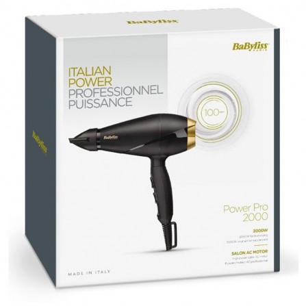 Sèche cheveux Babyliss prix Tunisie - 2000 Watt - Noir (6704E) 2