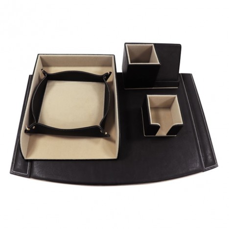 Garniture De Bureau OFFICEPLAST Scribe Prestige - Noir (2100606C9)