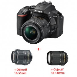 Pack Nikon D5500+OBJECTIF 18-55 MM + OBJECTIF 18-140 MM