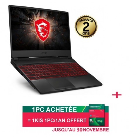 Pc Portable Gamer MSI GF75 THIN i7 10é Gén,16Go -(10SCSR-251FR)