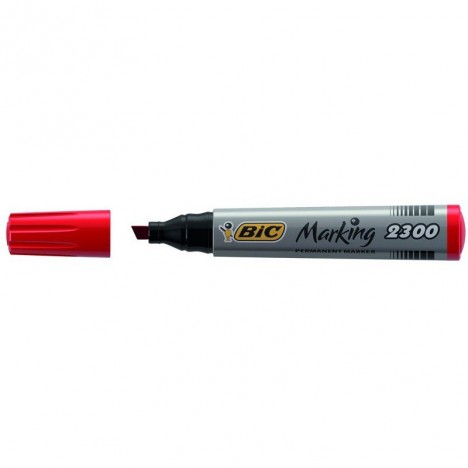 Marqueur permanent BIC 2300 - Rouge (3086122300034)
