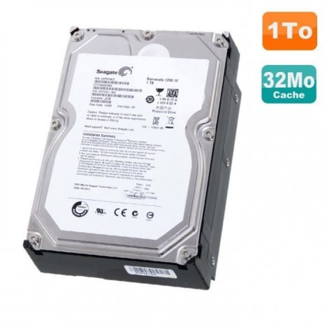 Disque Dur interne 3.5" 1To Seagate SATA - (ST31000524S)