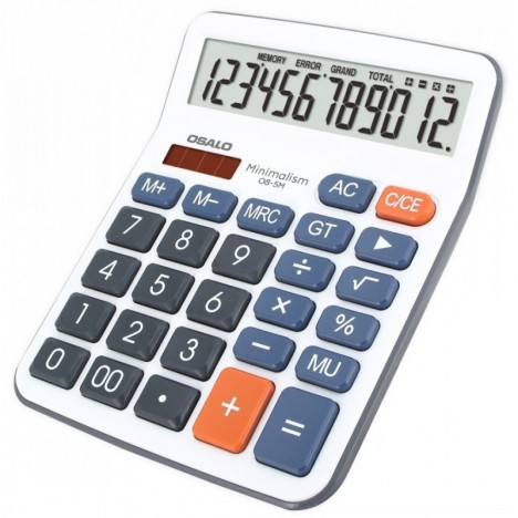 Calculatrice de bureau 12 chiffres OSALO -(OS-5M)