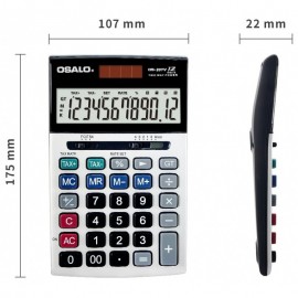 Calculatrice de bureau 12 chiffres OSALO -(OS-20TV)
