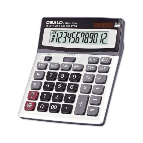 Calculatrice de bureau 12 chiffres OSALO -(OS-1200V)