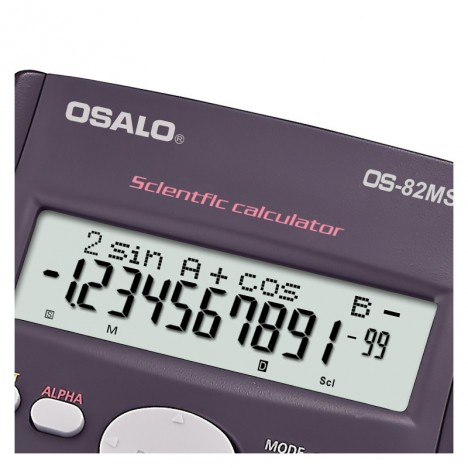 Calculatrice Scientifique OSALO 401 Fonctions à 10 Chiffres -(OS-82MS) Calculatrice Scientifique OSALO 401 Fonctions à 10 Chiffres -(OS-82MS)